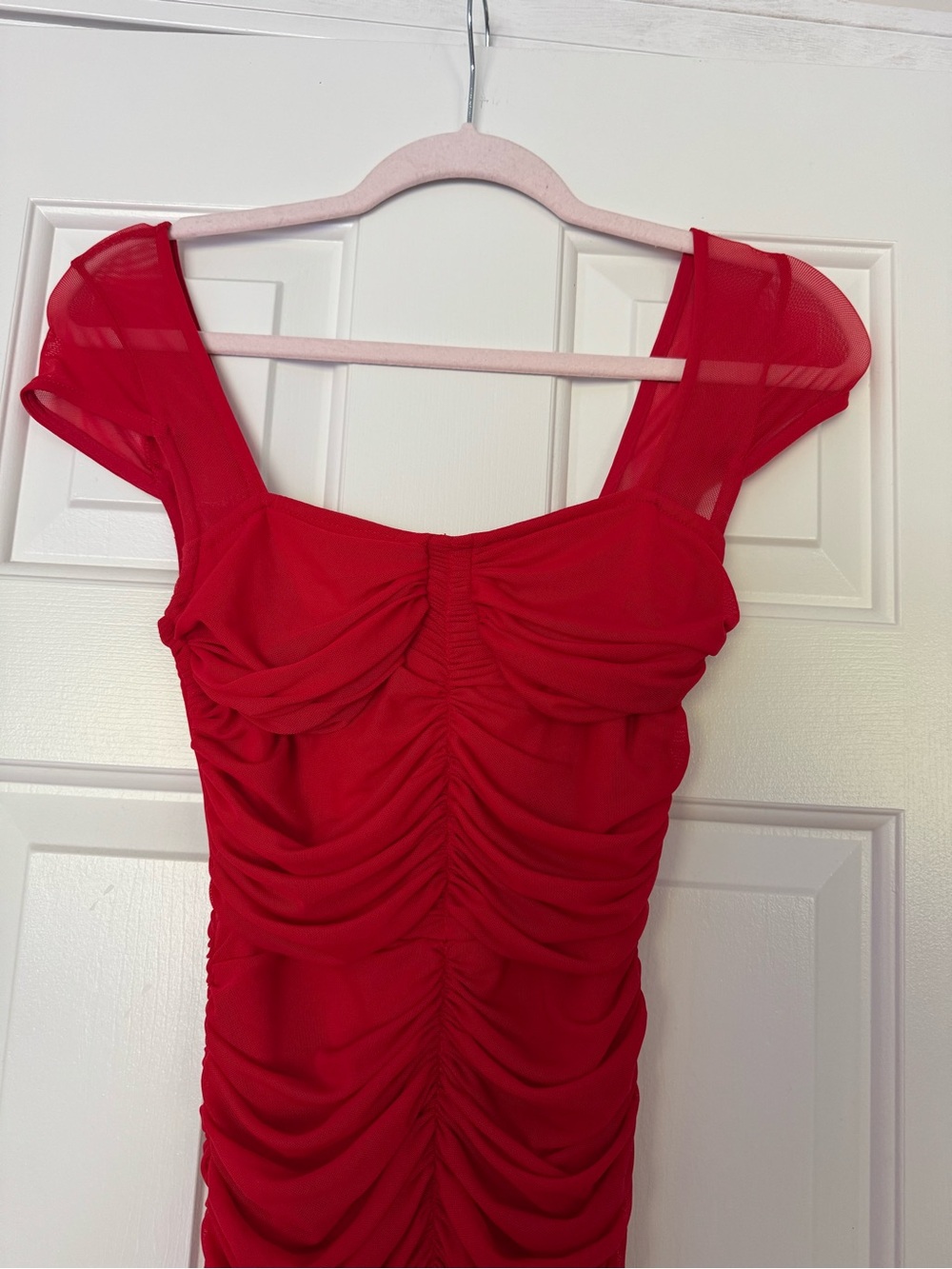 Classic Red Bodycon Dress for Women - Picture 5 of 6